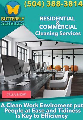 Residential and commercial cleaning services