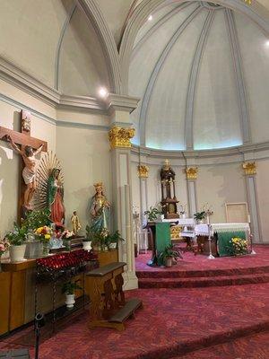 Side View of the Church Interior