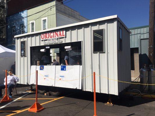 Famous donuts at Harvest Homecoming. There usually is a long line and they are always fresh out of the fryer.