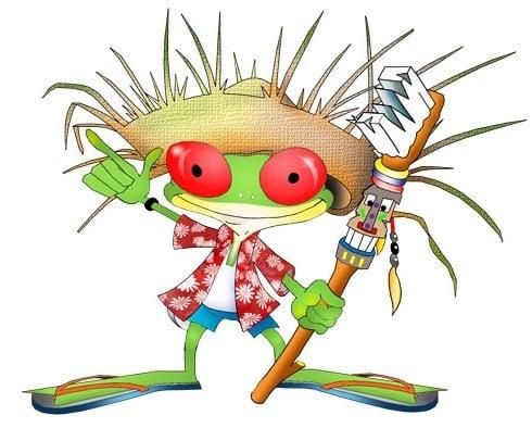 Flosser- mascot of Adventure Dental