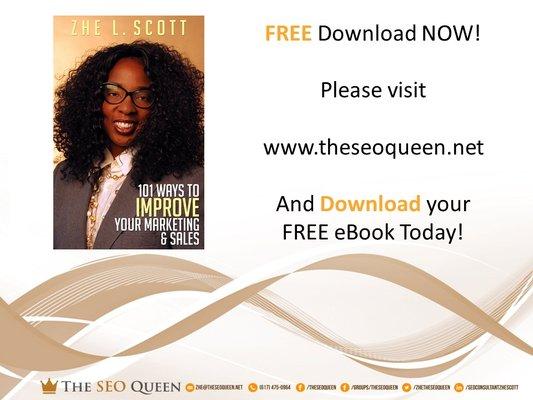 Download Your FRee Guide: 101 Ways to Improve Your Marketing and Sales: www.theseoqueen.net/contact-seo-queen