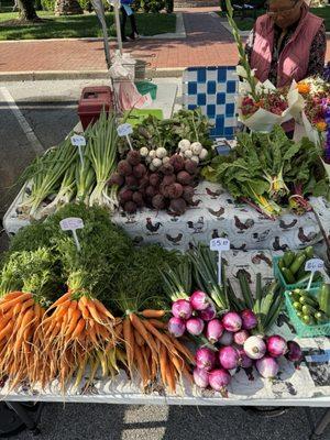 Amazing vegetable and fruit stands. Wow