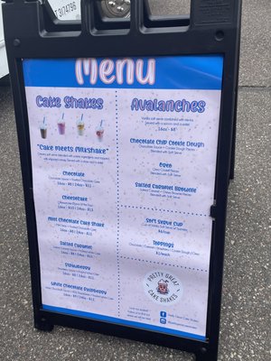 Food Truck menu board