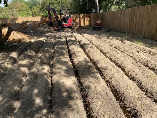 The drip irrigation leech field