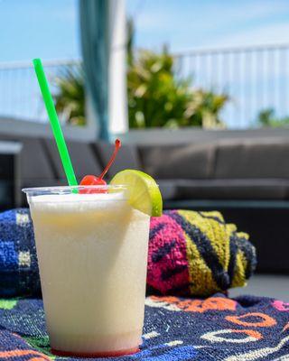 Drinks served pool side at the Cabana