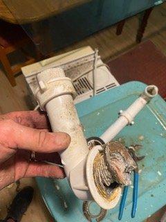 Damaged tub drain