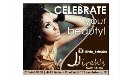 Visit us on www.kens5.com like our page at www.facebook.com/jjirehshairsalon and Instagram at jjirehs_hairsalon and celebrate u!