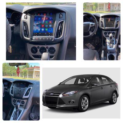 2013 Focus Headunit upgrade . Tablet style Apple CarPlay / Android Auto headunit installation.