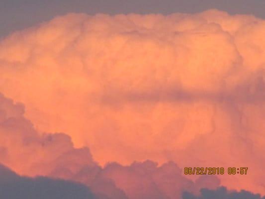 Storm clouds coming.