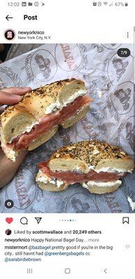 This is how lox bagels should be