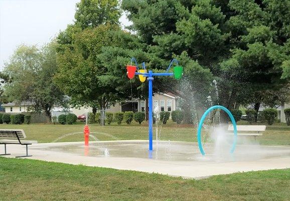 splash pad on the north end