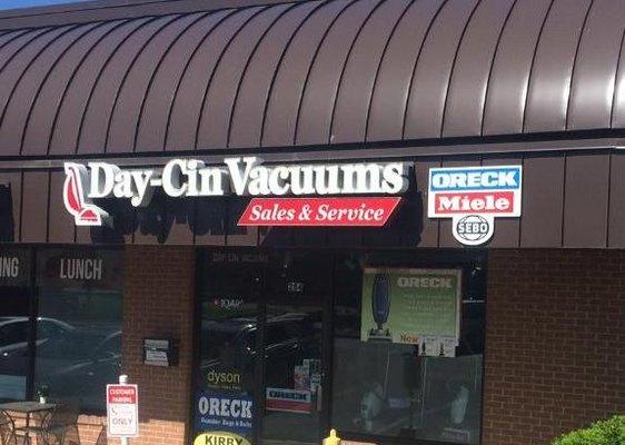 Store front located in Cross Point Shopping Center.  For Vacuum Repairs in Dayton, Ohio. Call us first to save time and money