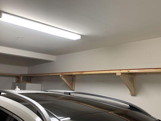 Garage shelves