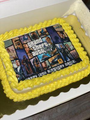 GTA themed birthday cake!