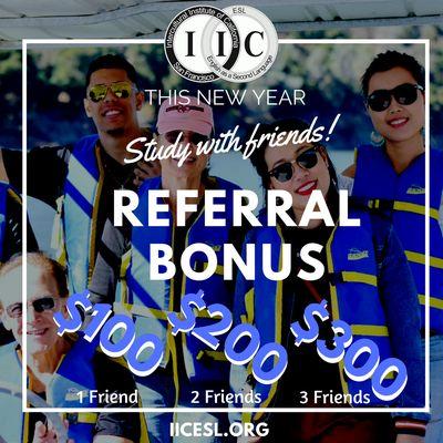 Bring your friends! If your friends enroll before January 12th, you can save up to $300 on your tuition. Learn more: iic.edu/apply