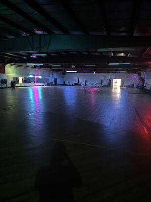 Large group fitness floor. Dance classes are the most popular.