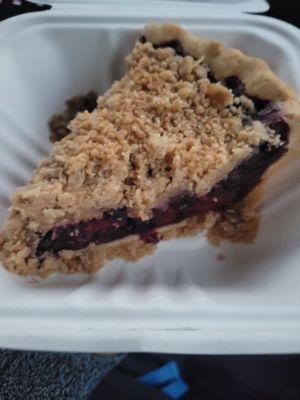 Mixed Berry crumble pie