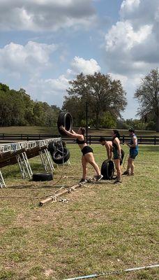 Tire toss