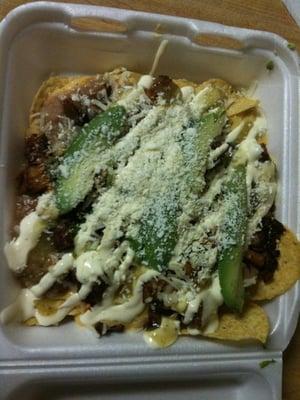 Chicken nacho supreme 5$