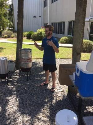 All grain home brewing beer class at Reforge Charleston!