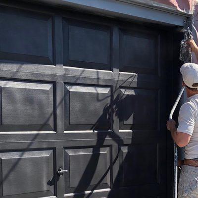 Garage door painting