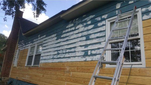 Repair of siding