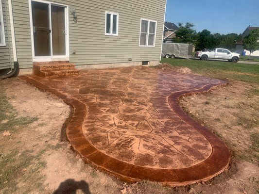 Our patio right after being sealed!