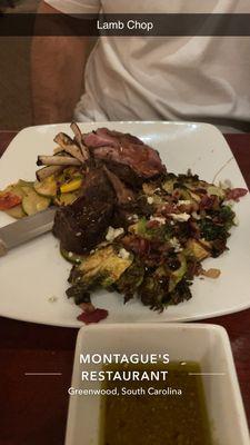 Lamb Chops & Brussels sprouts