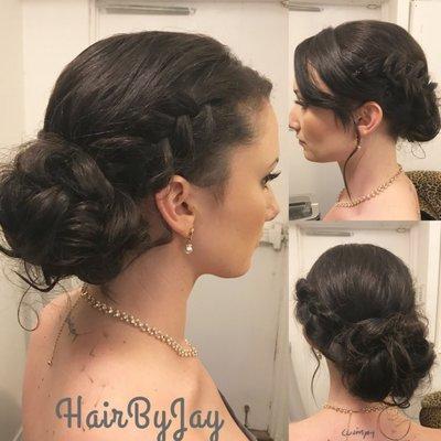 Romantic updo