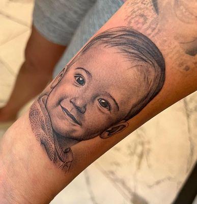 baby portrait tattoo artist