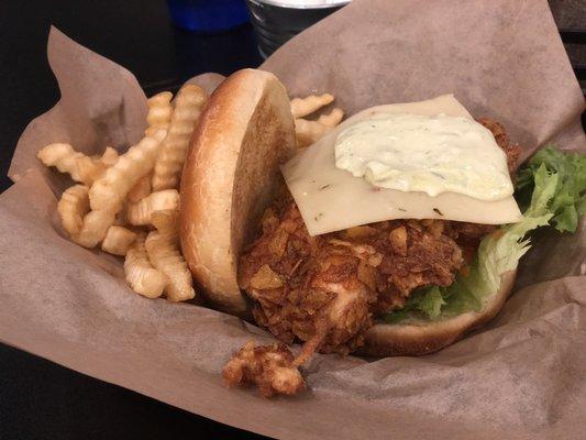 Lexington Diner's Karin's killer chicken sandwich for Chicken Sandwich Week.