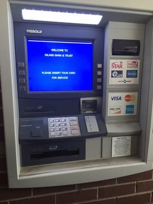 Have you seen this kind of atm in the last 15 years any place else? Deposits have to be made in a drop box????