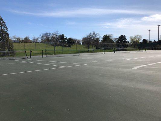 Tennis courts are a great option here! 3