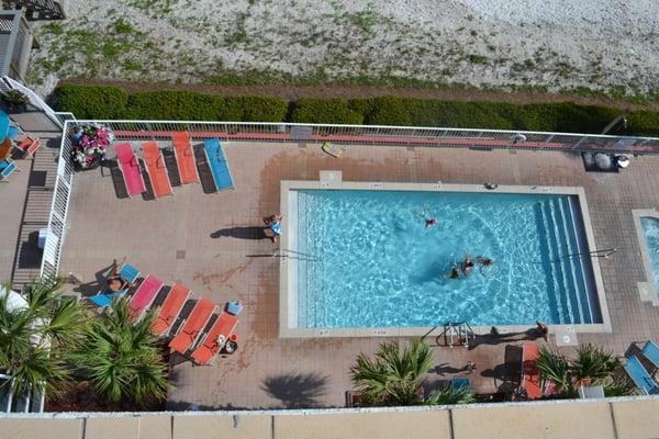 Condo pool - view from balcony of 608A