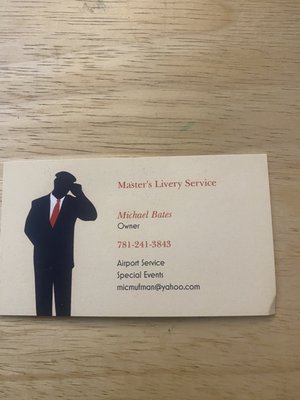 Master’s Livery Service