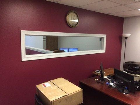 After Office Wall w/Window (Maroon)