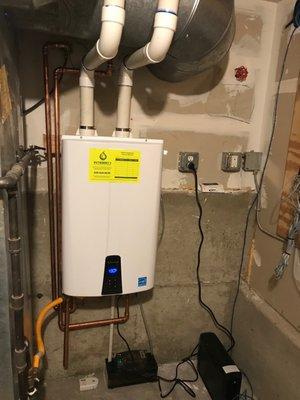 Replace that old gas water heater with a Navien tankless!