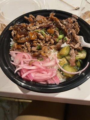 Bulgogi bowl.  Yum!