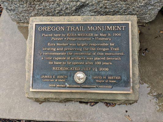 Oregon Trail Monument, Boise