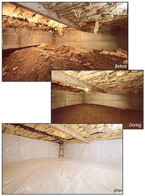 We finish out Crawl spaces