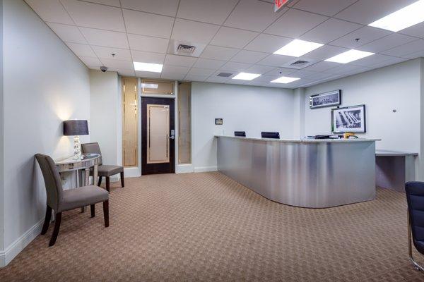 Lobby and reception desk