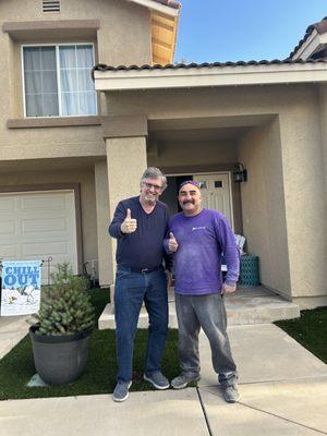 Nothing better then leaving your clients home and seeing a big smile on their face yet other happy client here in Corona