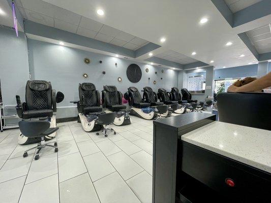 Open concept salon