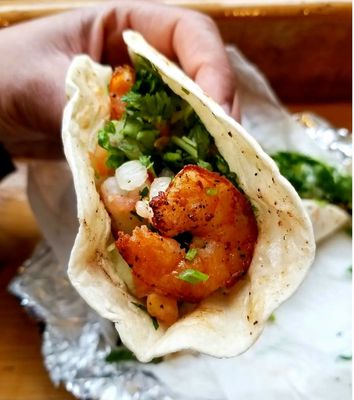 Shrimp taco.