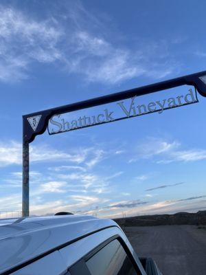 Winery entrance