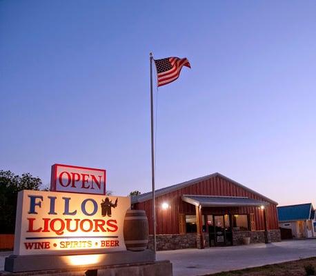 FILO Store Front with Flag