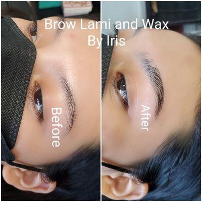 Brow lamination and shaping