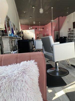 Inside of salon