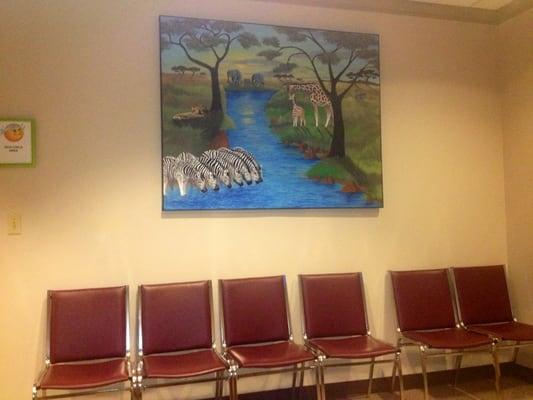 Sick child waiting area