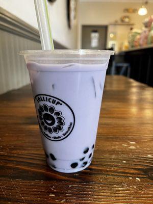 Taro milk tea boba